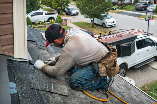 Professional Flat Roof Repair technician working in Frankfort, IN